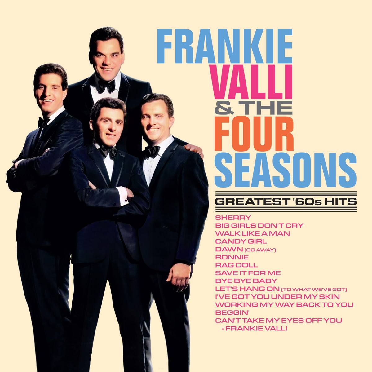 Frankie Valli & The Four Seasons – Greatest '60s Hits vinyl record cover