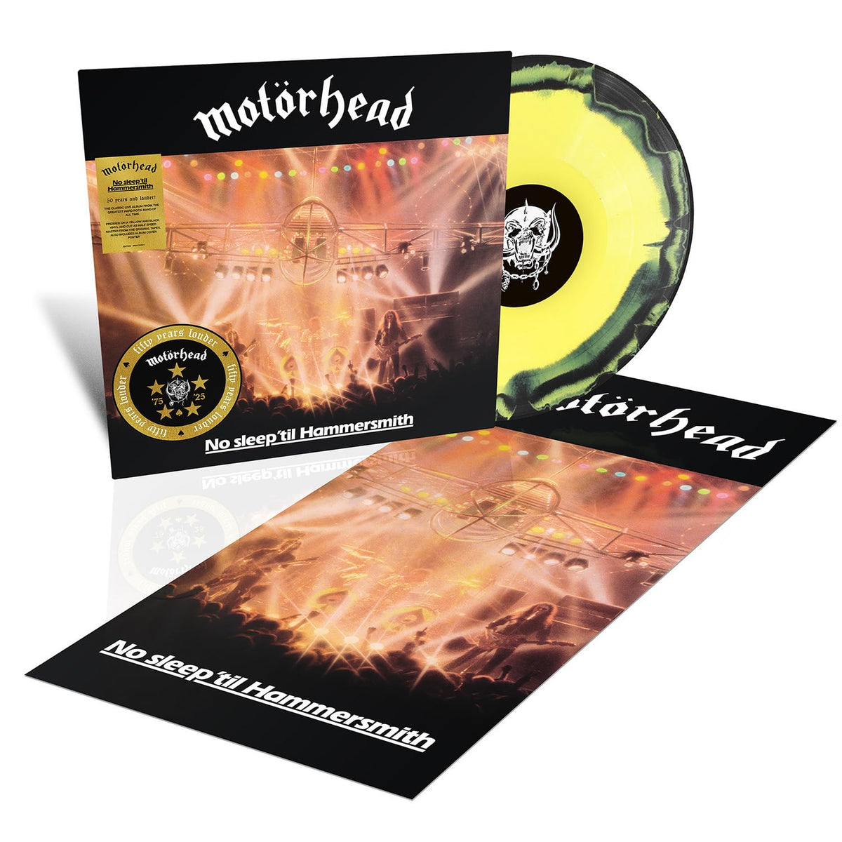 Motörhead – No Sleep 'Til Hammersmith (50th Anniversary Edition) vinyl record cover
