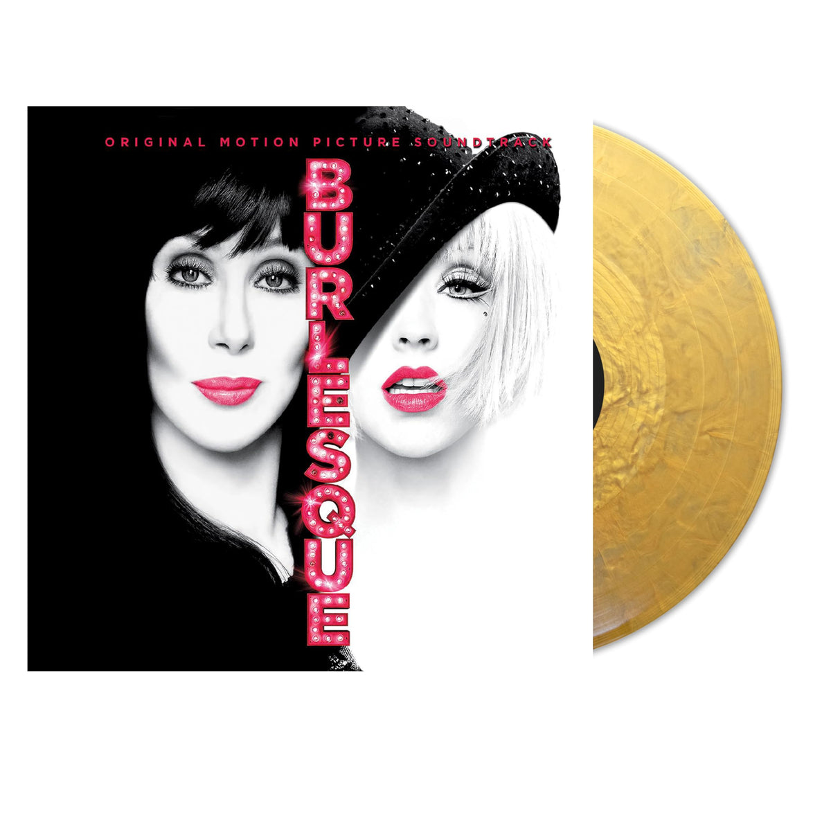 Cher & Christina Aguilera – Burlesque vinyl record cover
