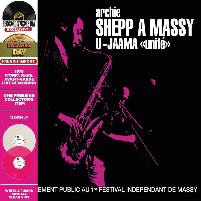 Archie Shepp – A Massy (Clear/Pink/White Vinyl) (Rsd 2023) vinyl record cover