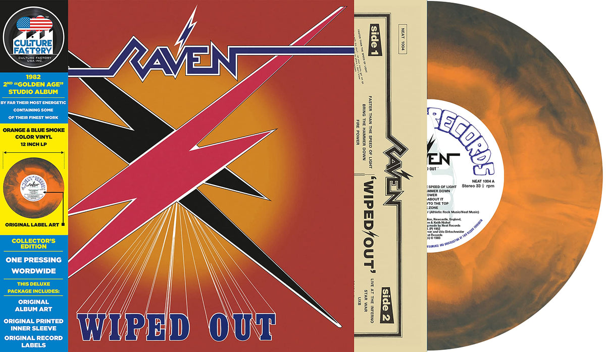 Raven – Wiped Out vinyl record cover