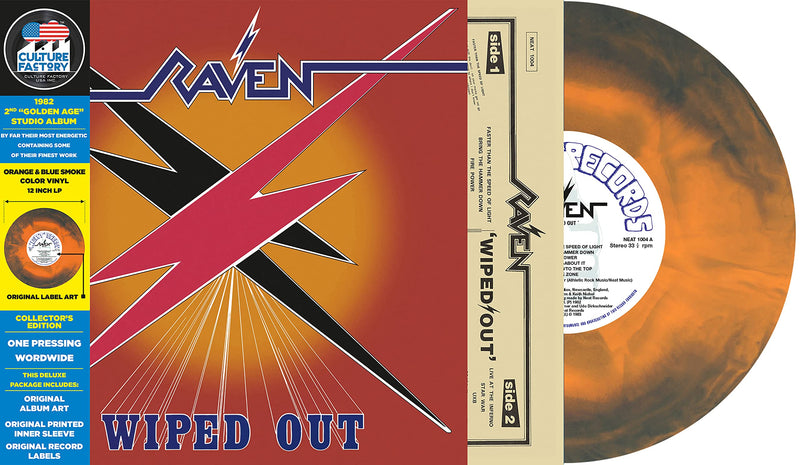 Raven – Wiped Out vinyl record cover