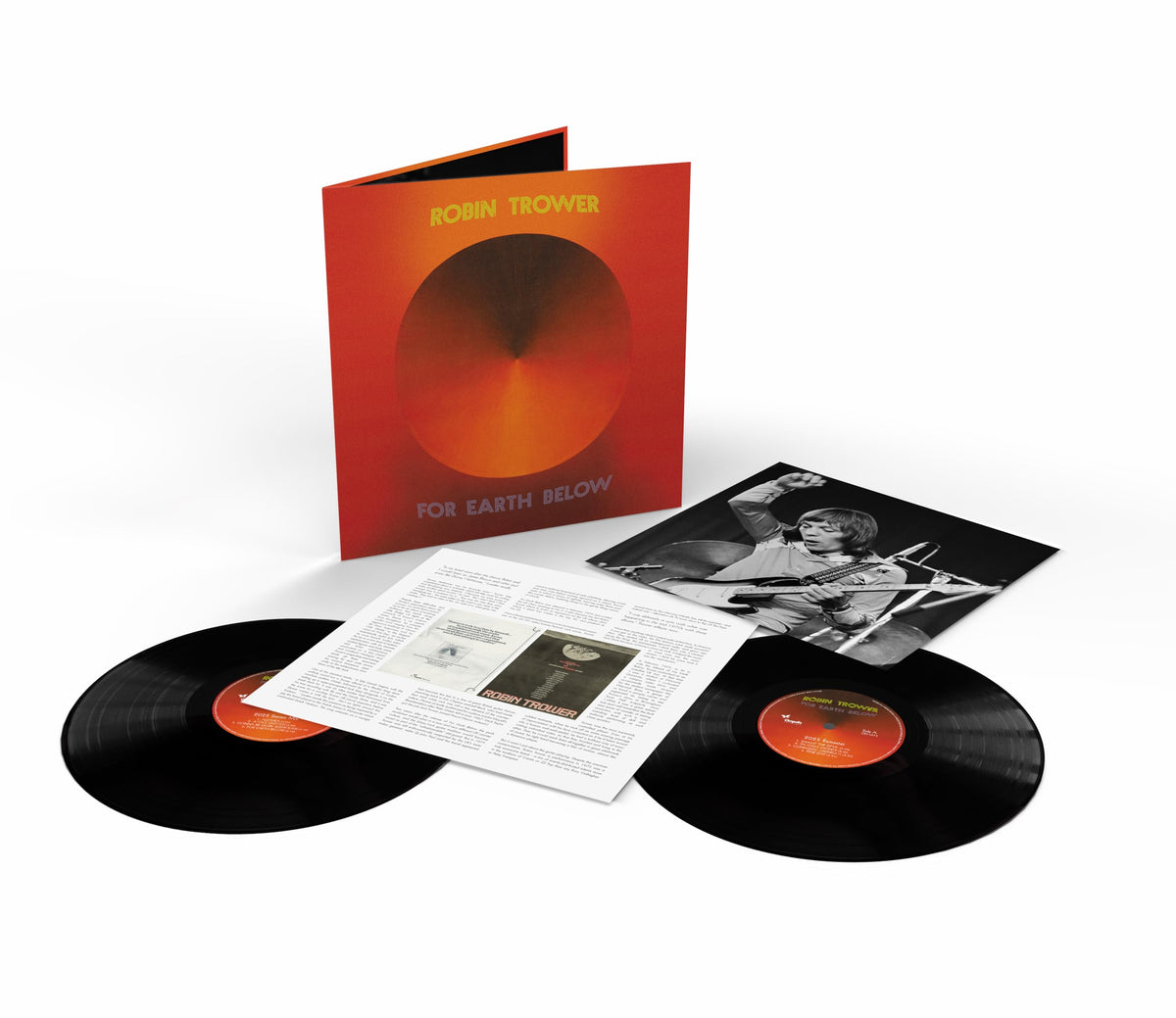 Robin Trower – For Earth Below (50th Anniversary Edition) vinyl record cover