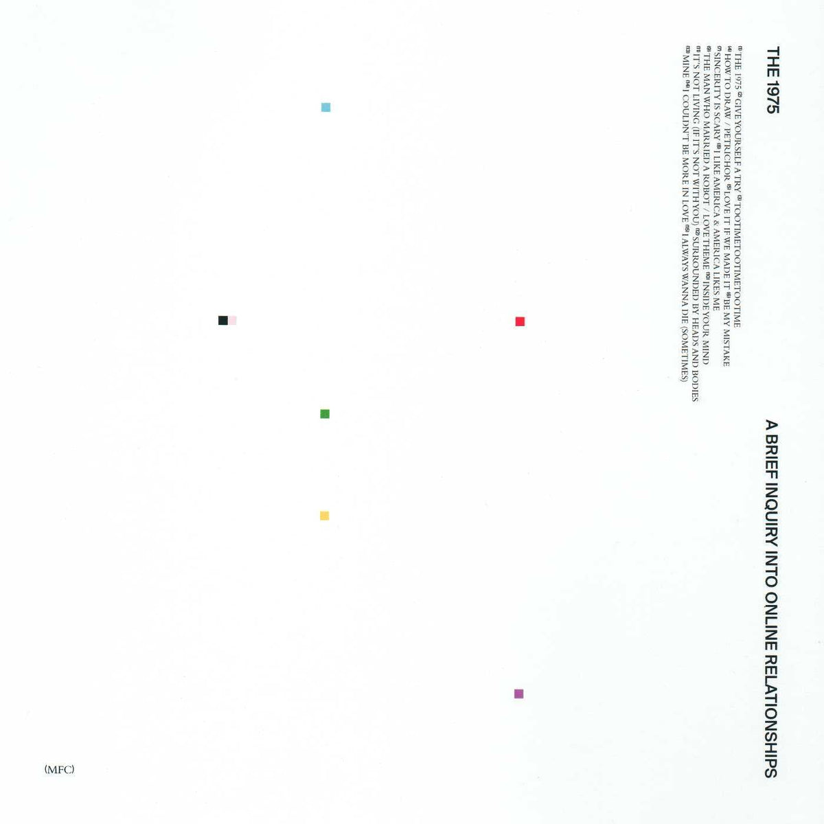 The 1975 – A Brief Inquiry Into Online Relationships vinyl record cover