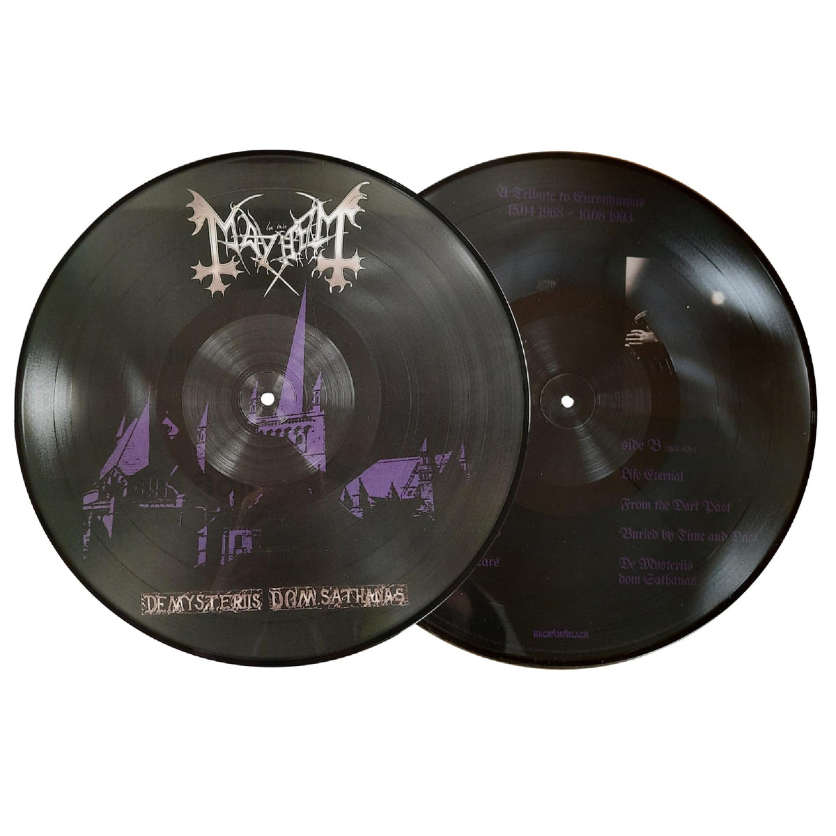 Mayhem – De Mysteriis Dom Sathanas vinyl record cover