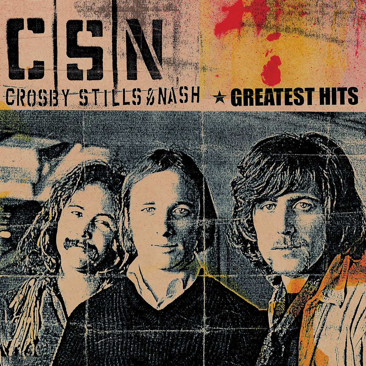 Crosby. Stills & Nash – Greatest Hits (Milkey Clear Vinyl) (Indies) vinyl record cover