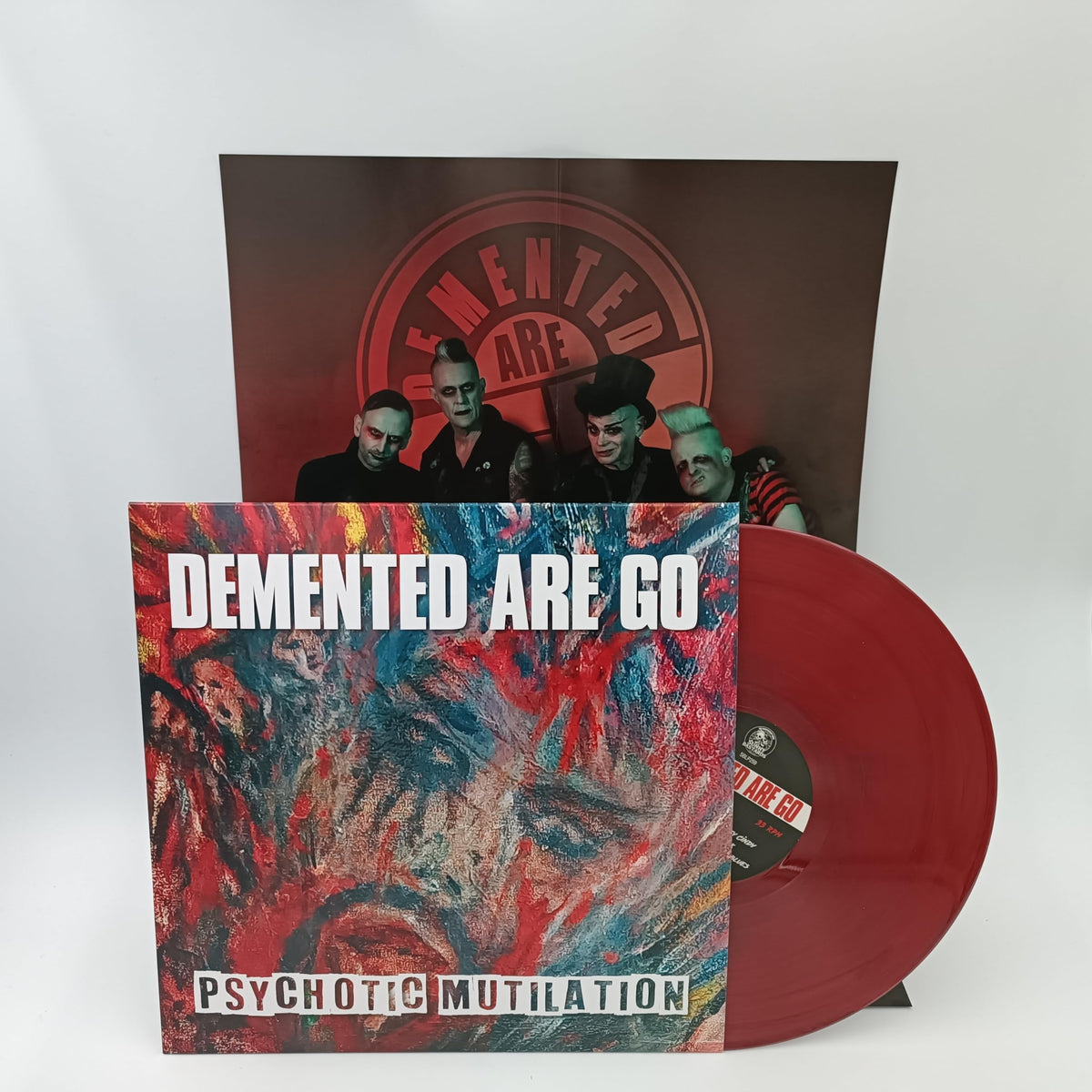Demented Are Go – Psychotic Mutilation (Smokey Bloodred Vinyl) (Indie Store Exclusi vinyl record cover