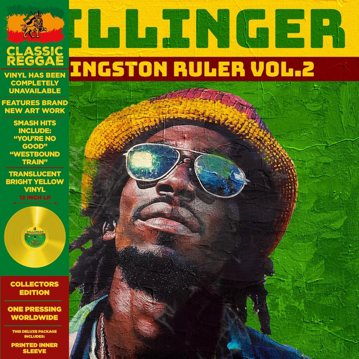 Dillinger – Kingston Ruler Vol.2 vinyl record cover