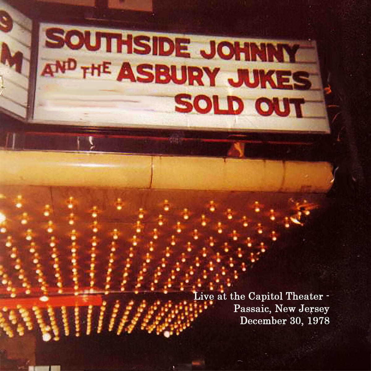 Southside Johnny and The Asbury Jukes – Live at the Capitol Theater, December 30. 1978 vinyl record cover