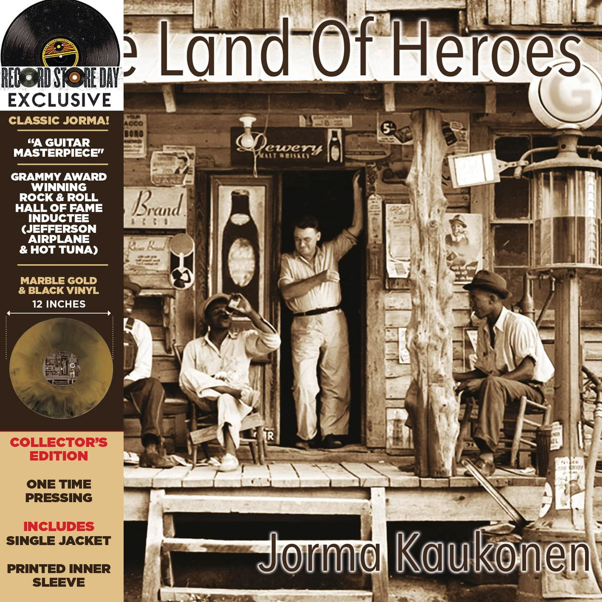Jorma Kaukonen – The Land of Heroes (RSD 2022) vinyl record cover
