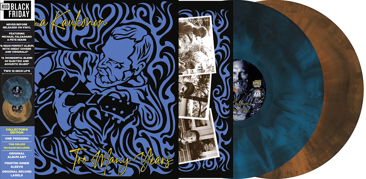 Jorma Kaukonen – Too Many Years... (RSD Black Friday 2022) vinyl record cover