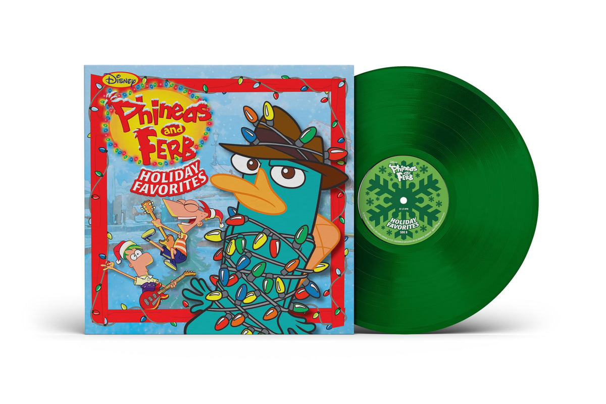 Various Artists – Phineas & Ferb: Holiday Favorites (Translucent Emerald Green Viny vinyl record cover