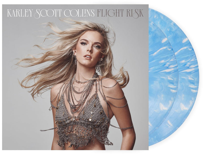 Karley Scott Collins – Flight Risk (Flight Risk Blue Vinyl) vinyl record cover