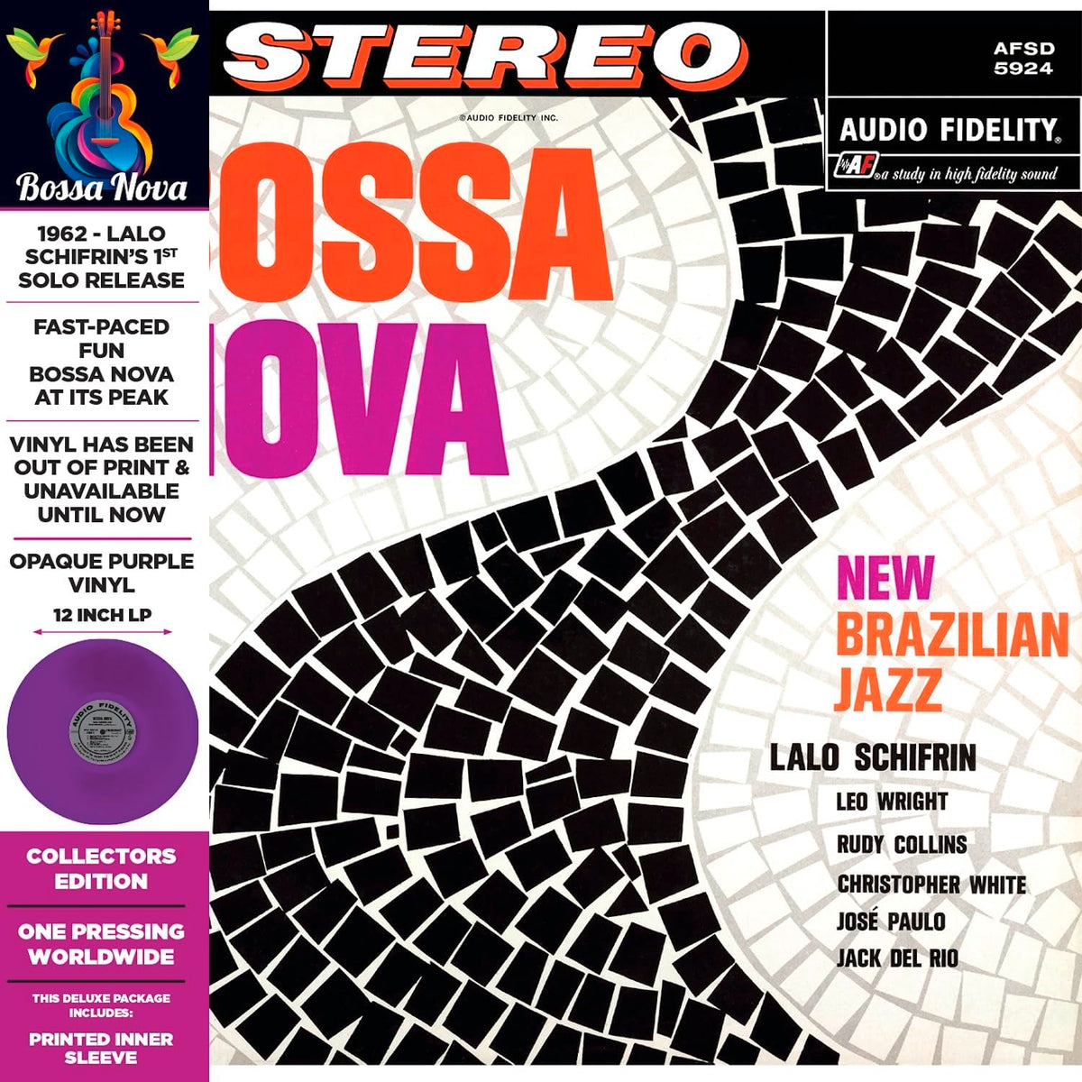Lalo Schifrin & His Orchestra – Bossa Nova (New Brazilian Jazz) vinyl record cover