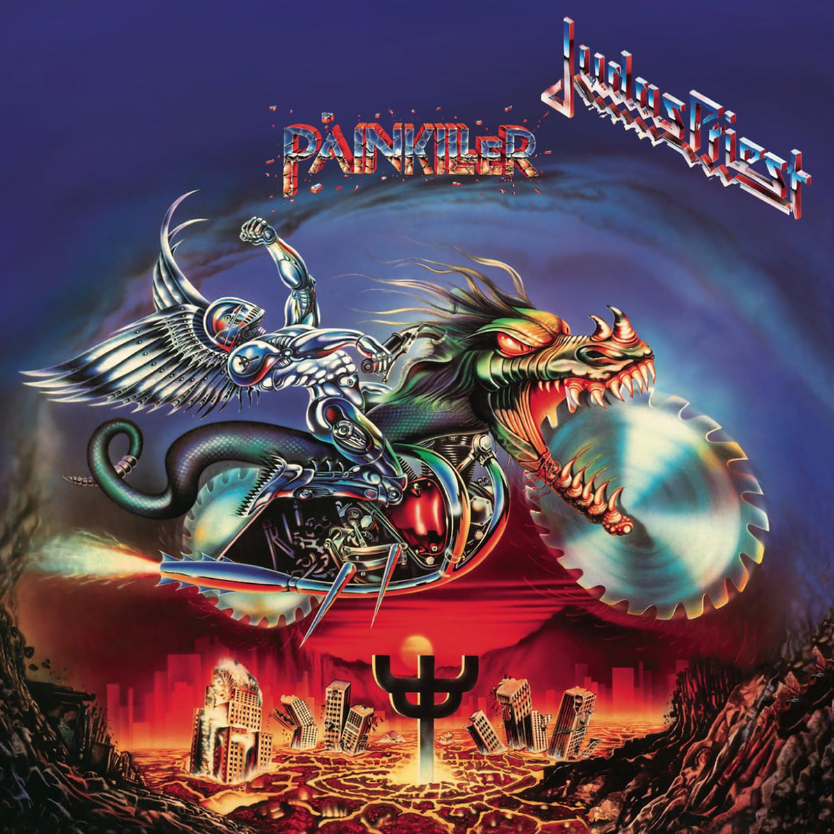 Judas Priest – Painkiller vinyl record cover