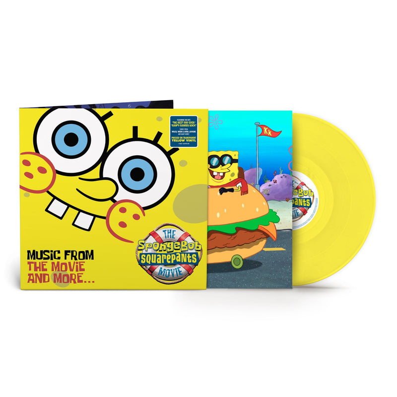 OST – The SpongeBob SquarePants Movie-Music From The Movie and More (Yellow Vinyl)(LP) by OST vinyl record cover