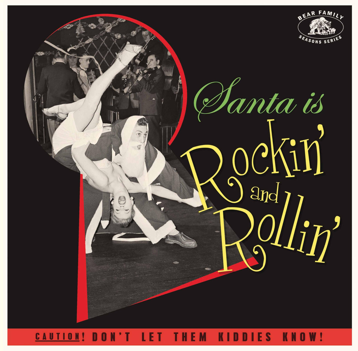 Various Artists – Santa Is Rockin' and Rollin' vinyl record cover