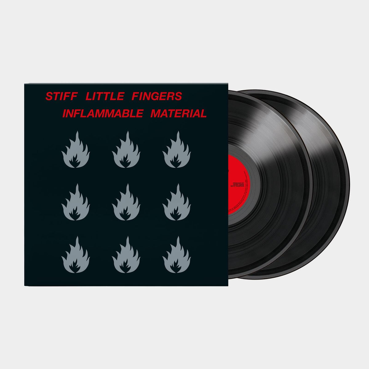 Stiff Little Fingers – Inflammable Material (2025 Remaster) vinyl record cover