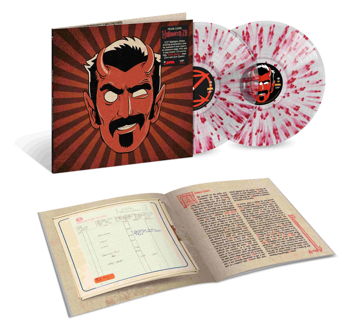 Frank Zappa – HALLOWEEN 1978 (BLOOD SPATTER VINYL) (2LP) — record image 1