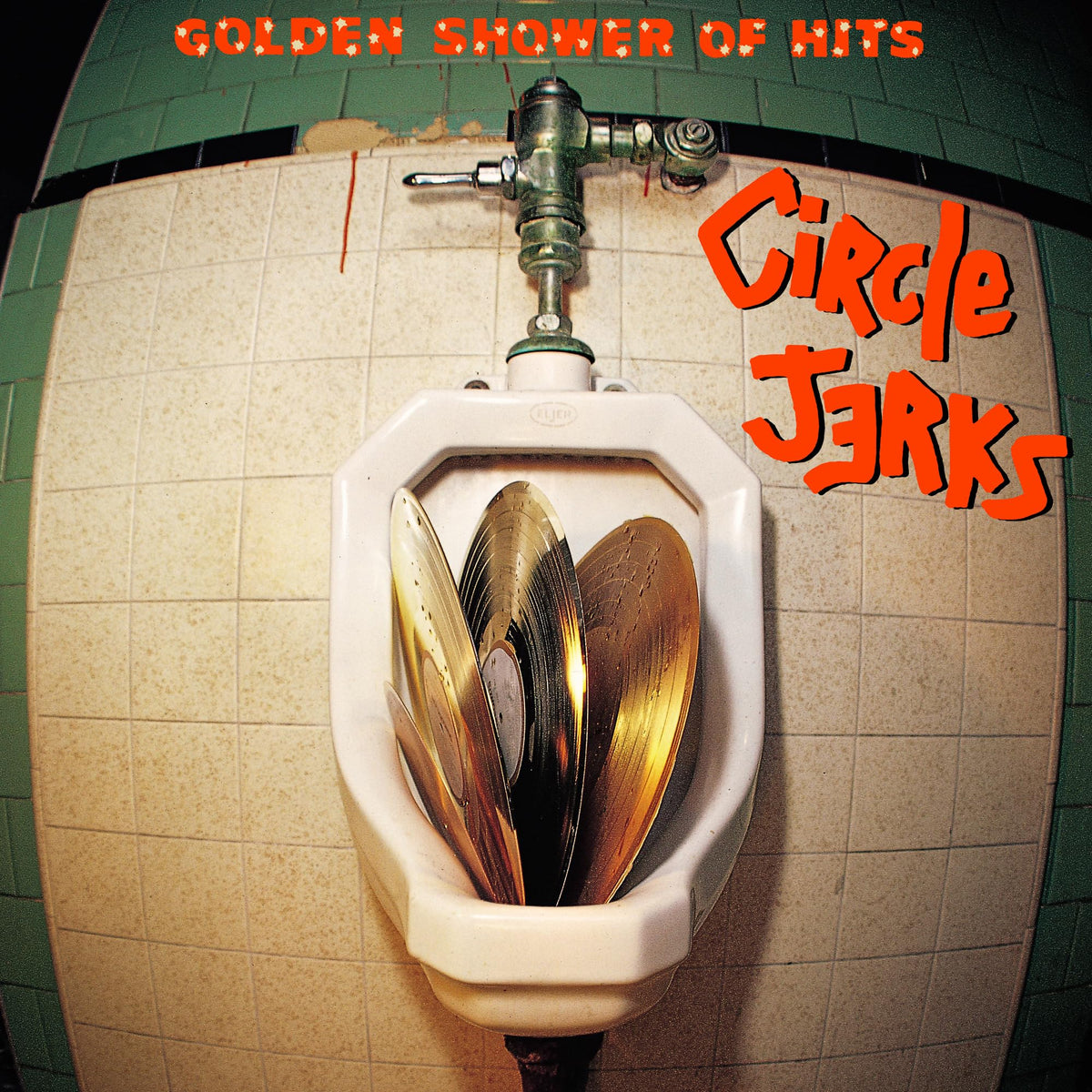 Circle Jerks – Golden Shower Of Hits (Transparent Yellow Vinyl / Remastered / In vinyl record cover