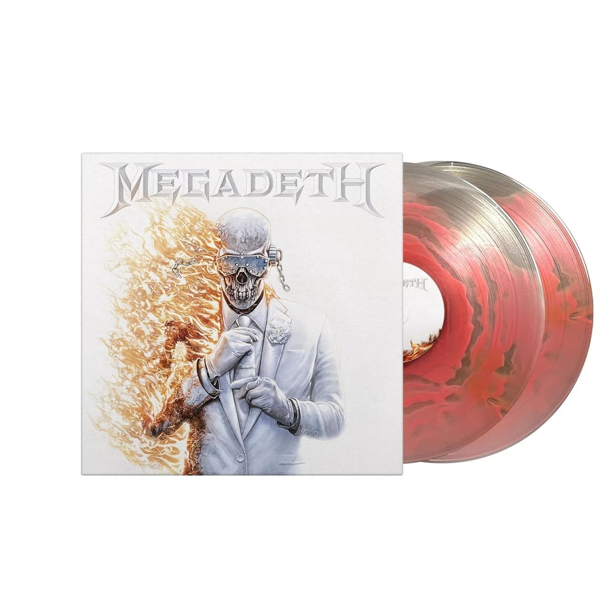 Megadeth – Megadeth Indie Exclusive (Crystal Red Organza Vinyl) by Megadeth [2 LP] vinyl record cover