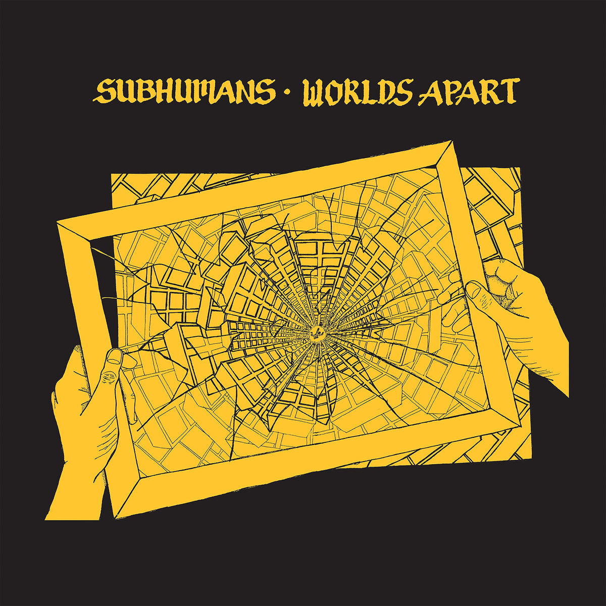 Subhumans – Worlds Apart vinyl record cover