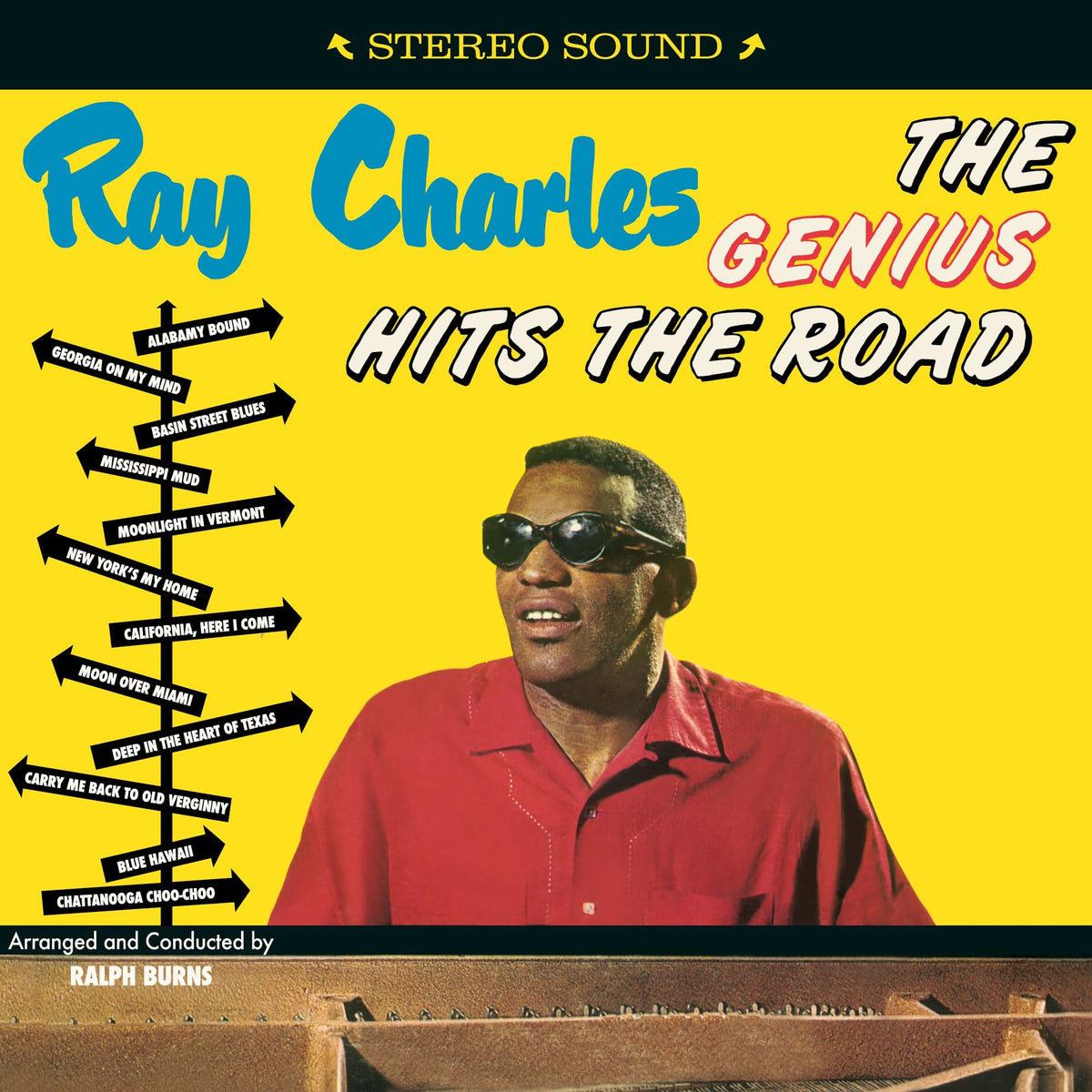 Ray Charles – The Genius Hits the Road vinyl record cover