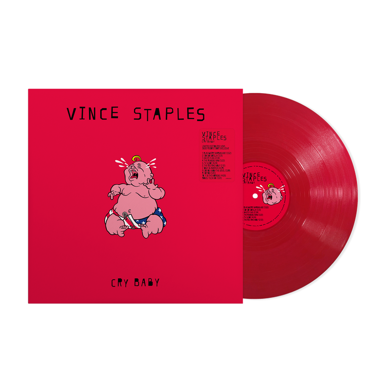 Vince Staples – Cry Baby(Red Vinyl) (Indies) vinyl record cover