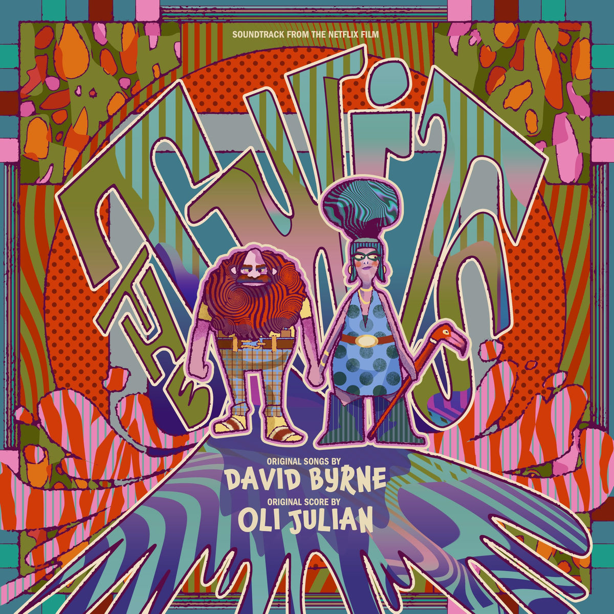 Oli Julian & David Byrne – The Twits vinyl record cover
