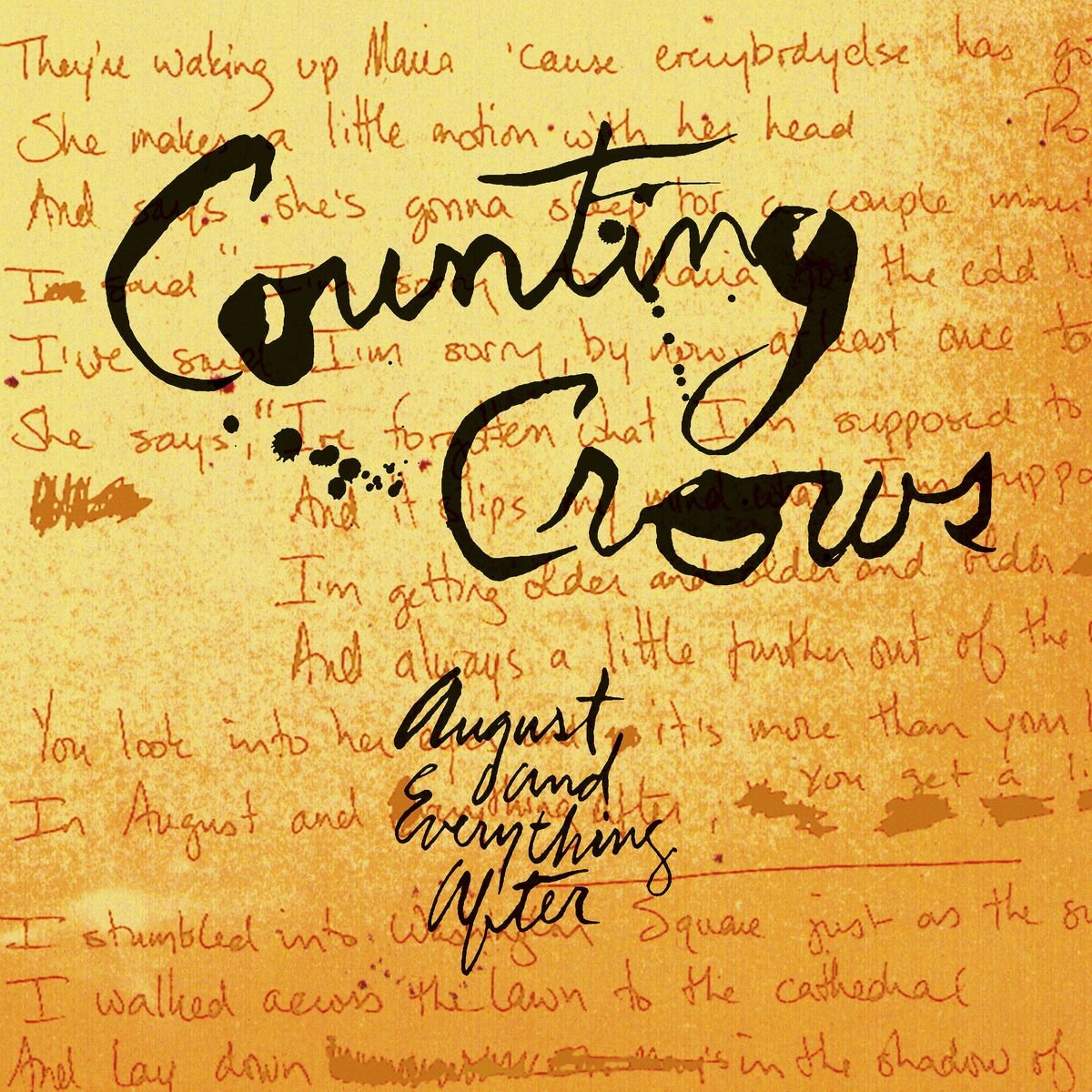Counting Crows – August and Everything After vinyl record cover