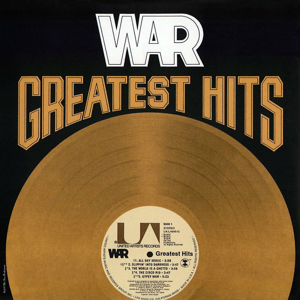 War – Greatest Hits vinyl record cover