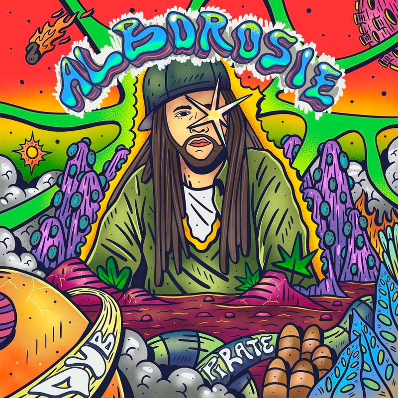 Alborosie – Dub Pirate (White/Orange Splatter Vinyl) (RSD 2024) vinyl record cover