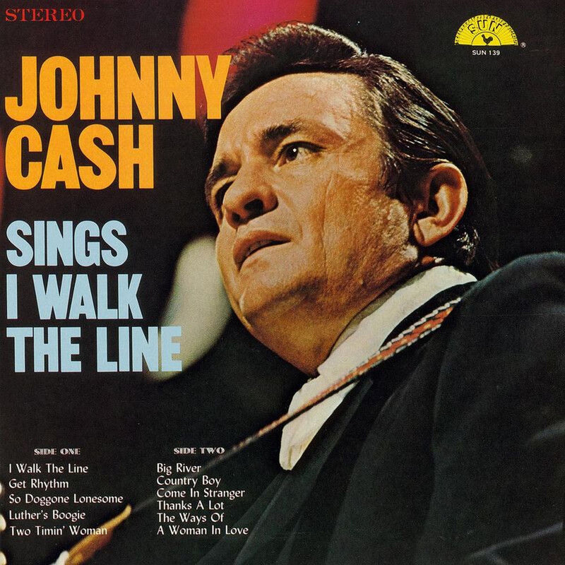 Johnny Cash – Sings I Walk the Line vinyl record cover