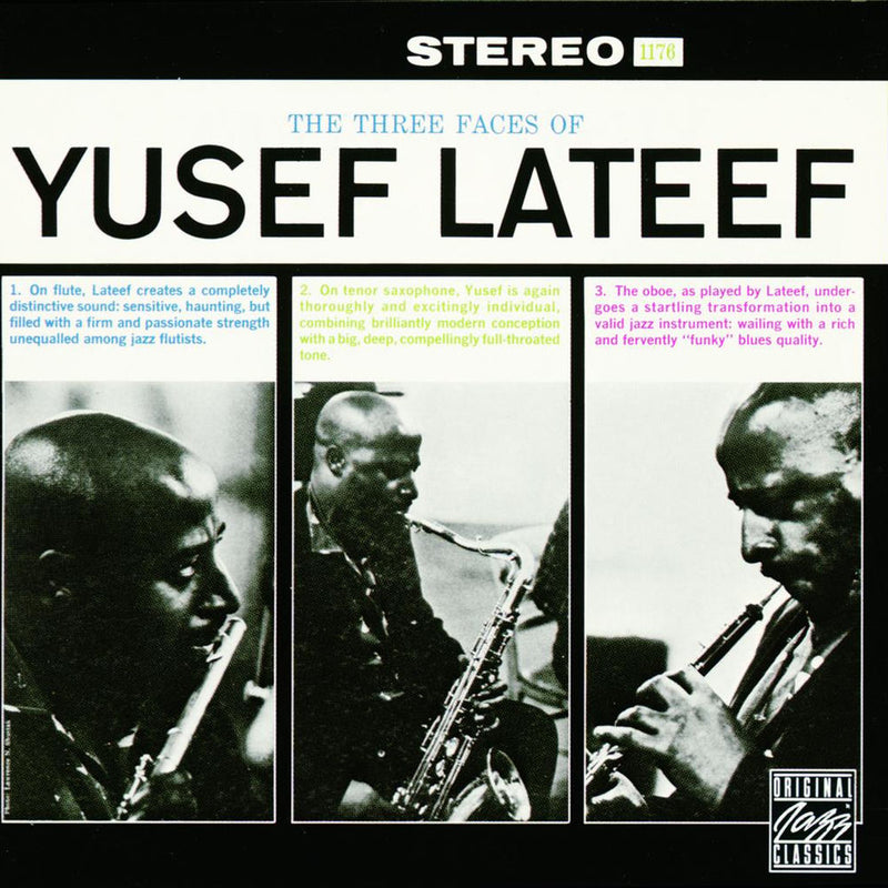 Yusef Lateef – The Three Faces of Yusef Lateef (+2 Bonus Tracks) vinyl record cover