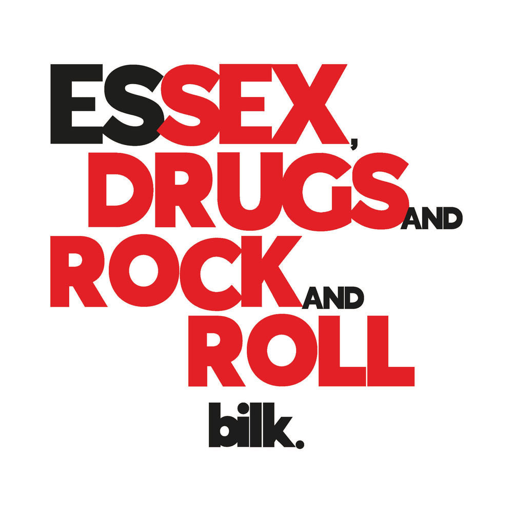 Bilk – Essex. Drugs And Rock And Roll (White Vinyl) (Indie Exclusive) vinyl record cover