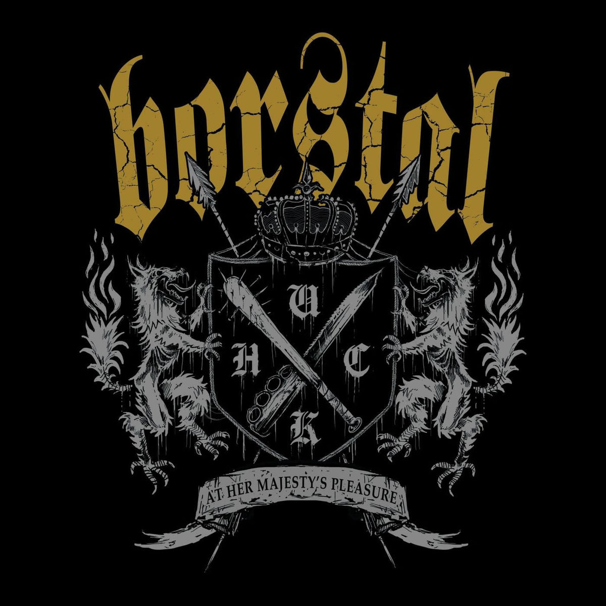 Borstal – At Her Majesty'S Pleasure (GOLD VINYL) vinyl record cover