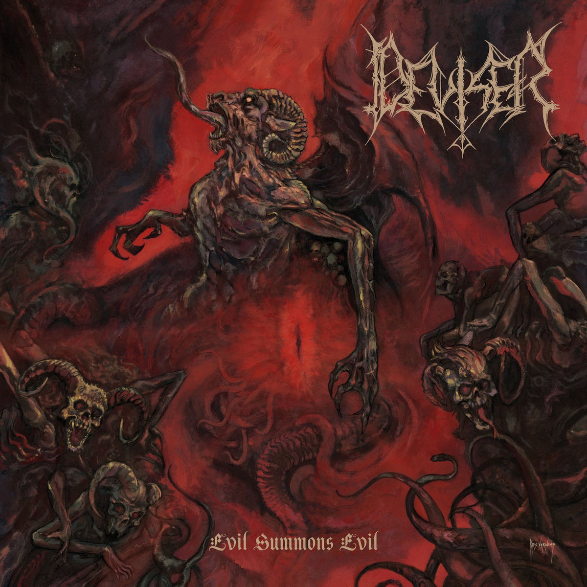 Deviser – Evil Summons Evil vinyl record cover