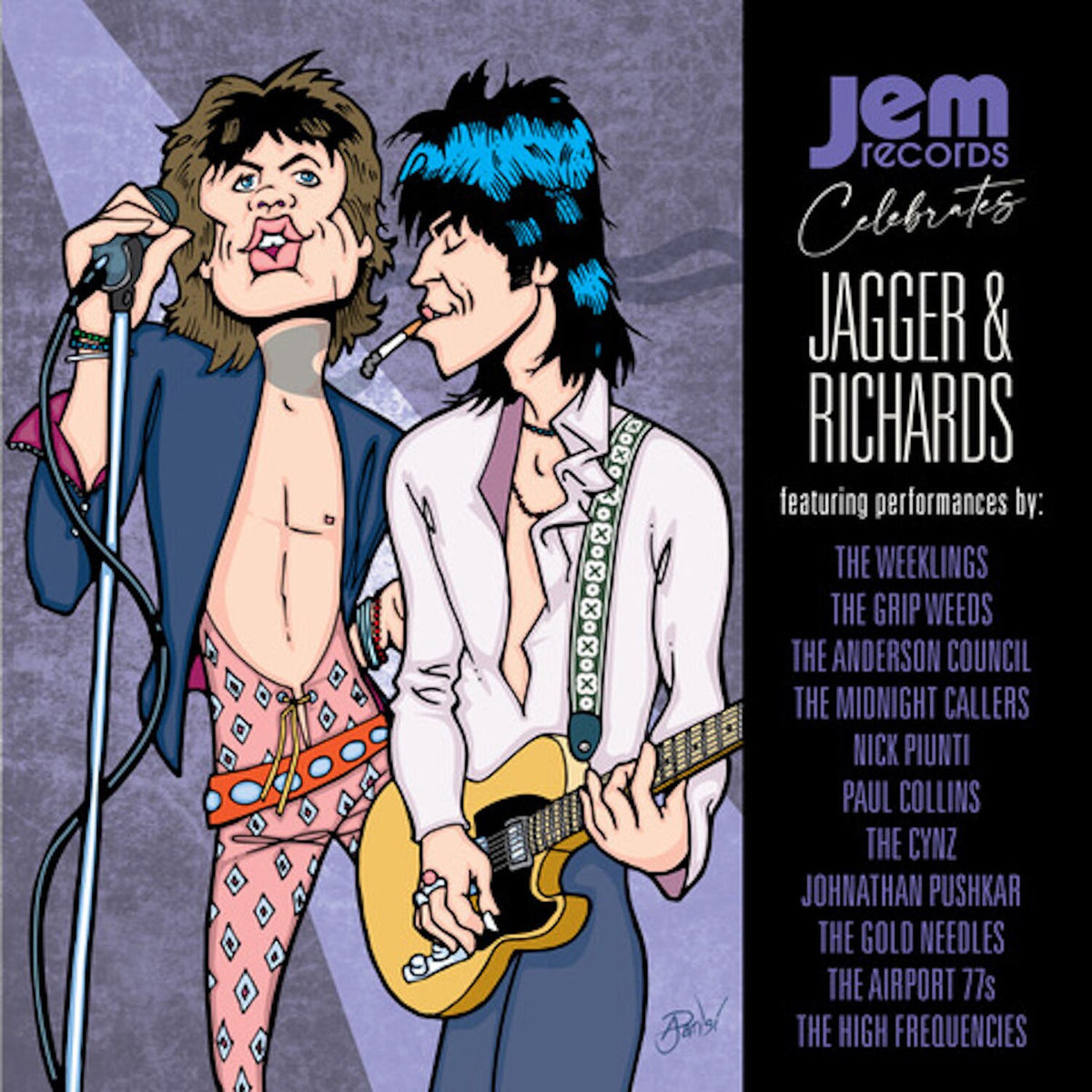 Various Artists – Jem Records Celebrates Jagger & Richards vinyl record cover