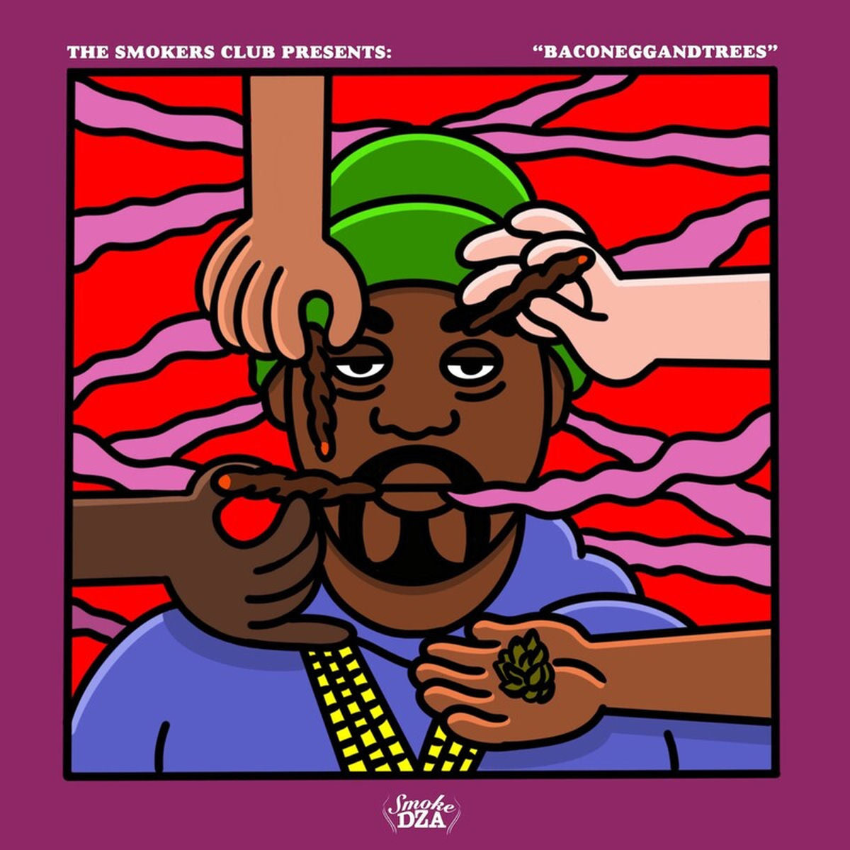 Smoke Dza – Baconeggandtrees vinyl record cover