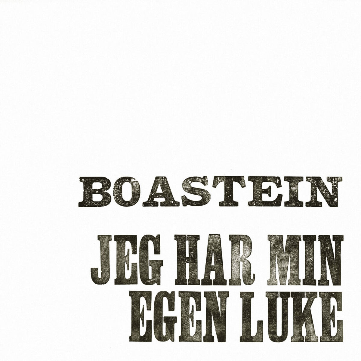 Boastein – Jeg Har Min Egen Luke vinyl record cover