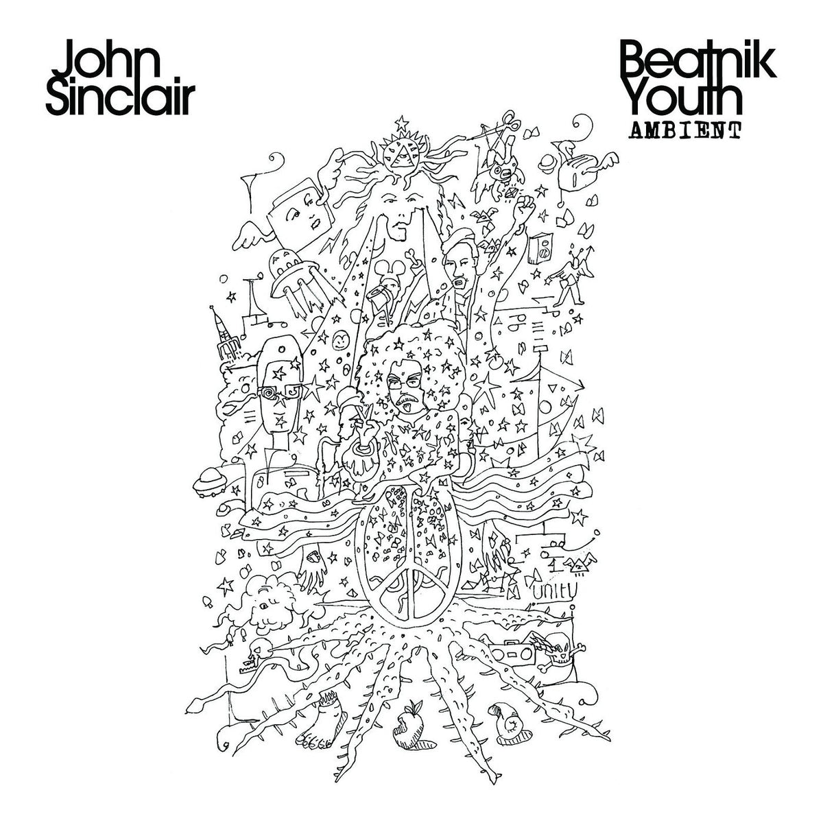 John Sinclair – Beatnik Youth Ambient vinyl cover