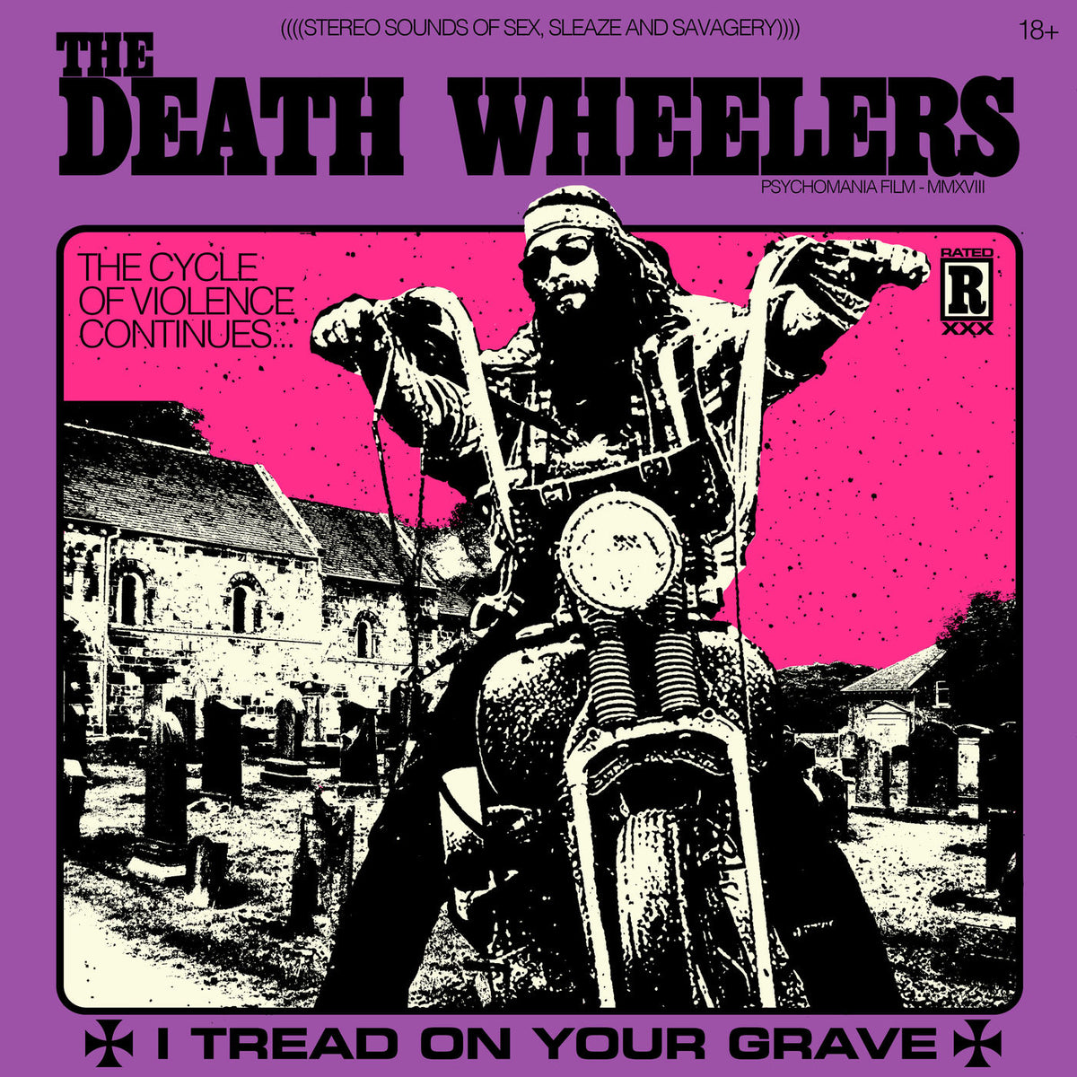 The Death Wheelers – I Tread On Your Grave vinyl record cover