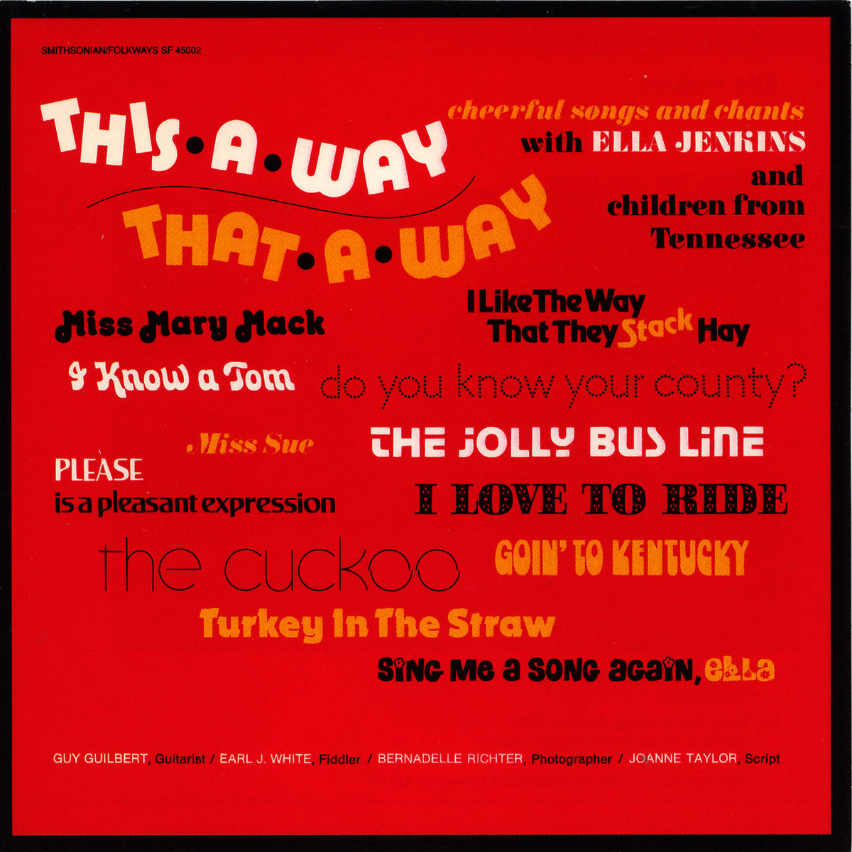 Ella Jenkins – This-A-Way, That-A-Way vinyl cover