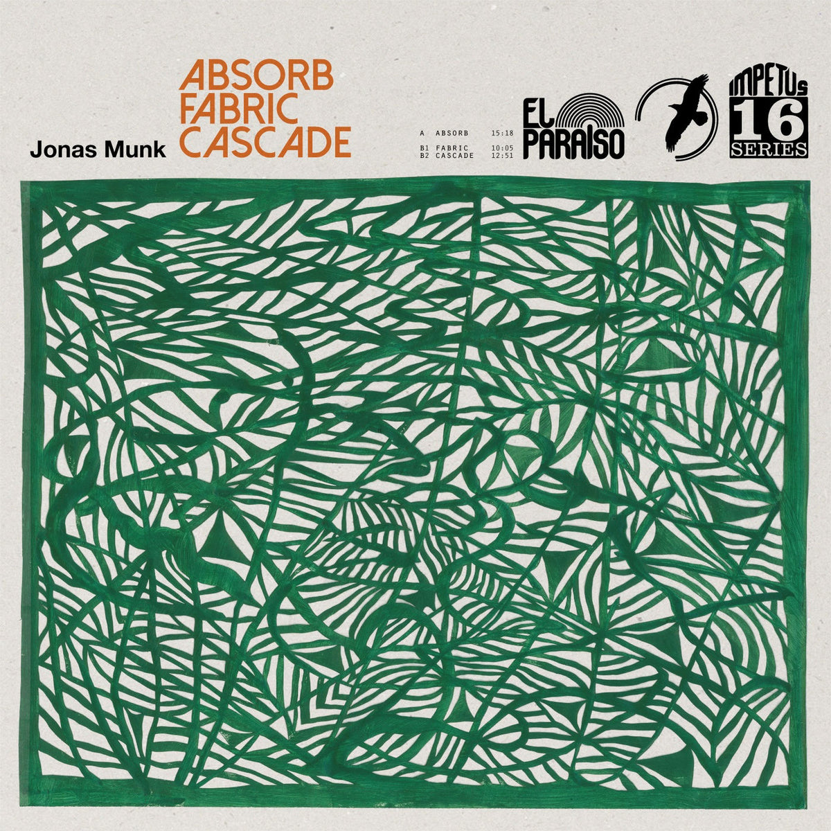 Jonas Munk – Absorb/Fabric/Cascade vinyl cover