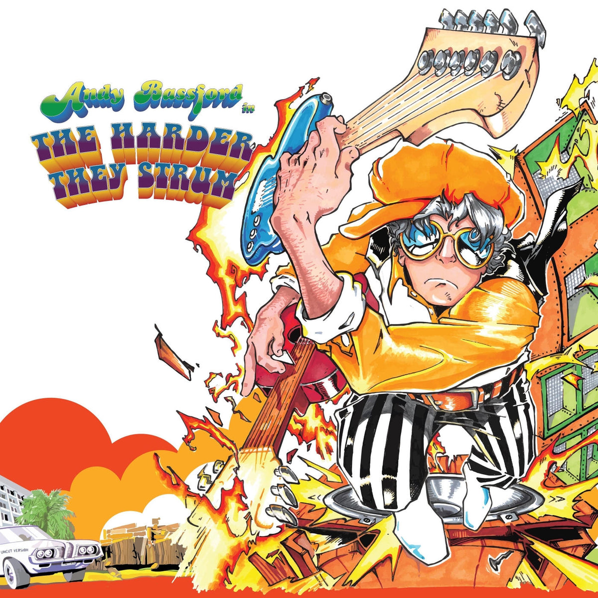 Andy Bassford – The Harder They Strum vinyl record cover