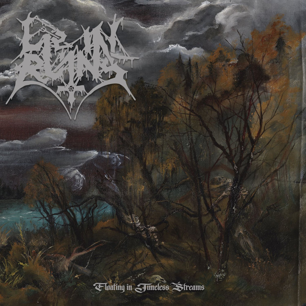 Lie In Ruins – Floating In Timeless Streams vinyl record cover