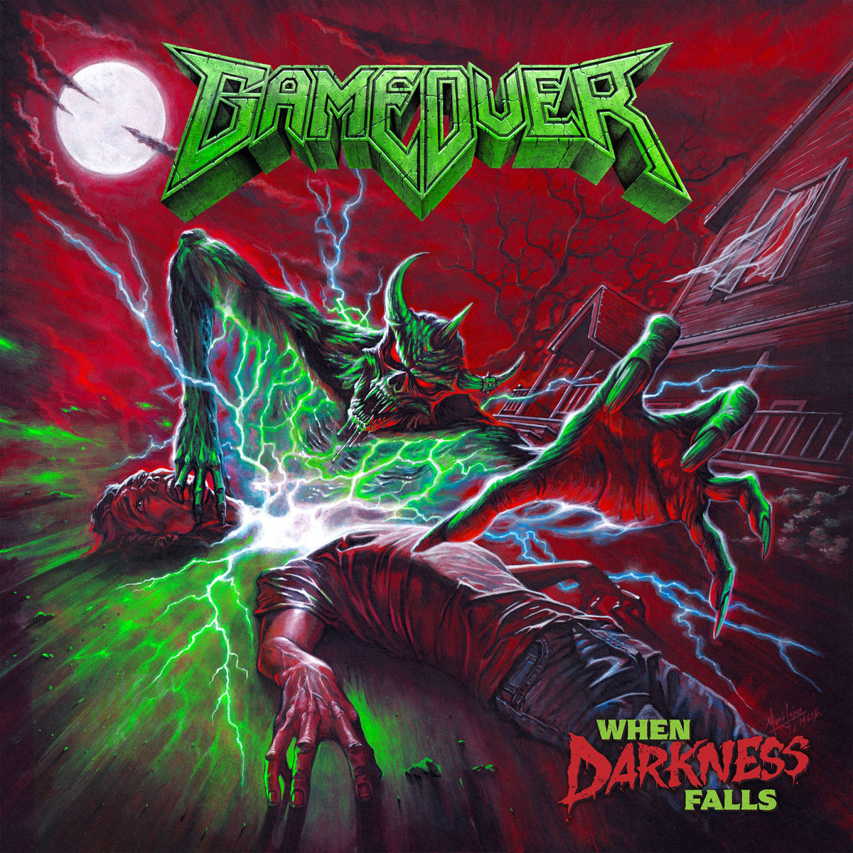 Game Over – When darkness falls vinyl record cover