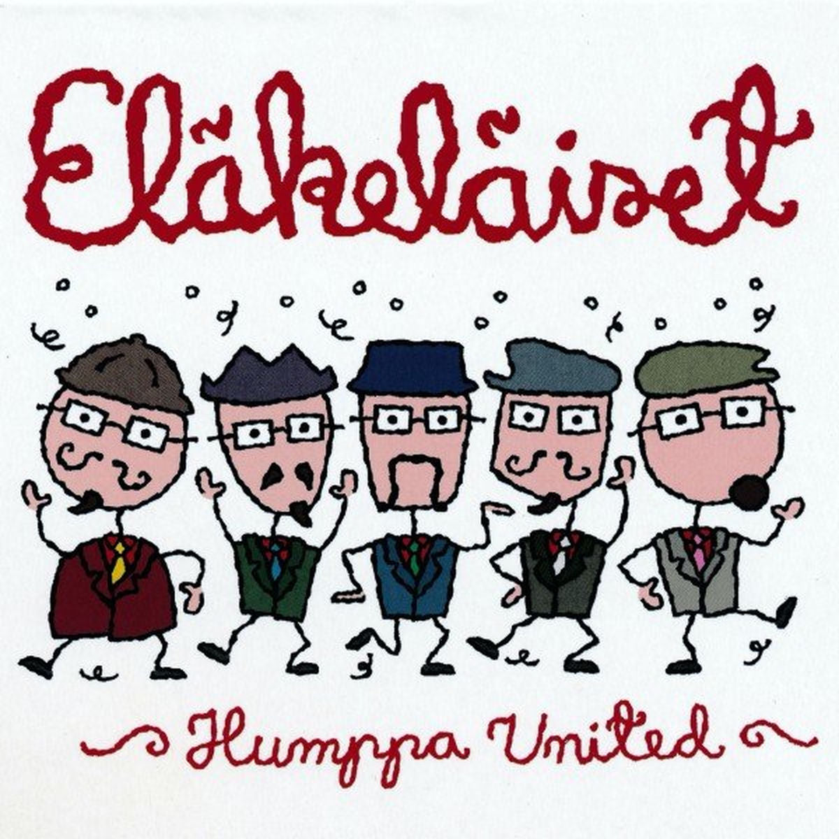 Elakelaiset – Humppa United (WHITE VINYL) vinyl record cover