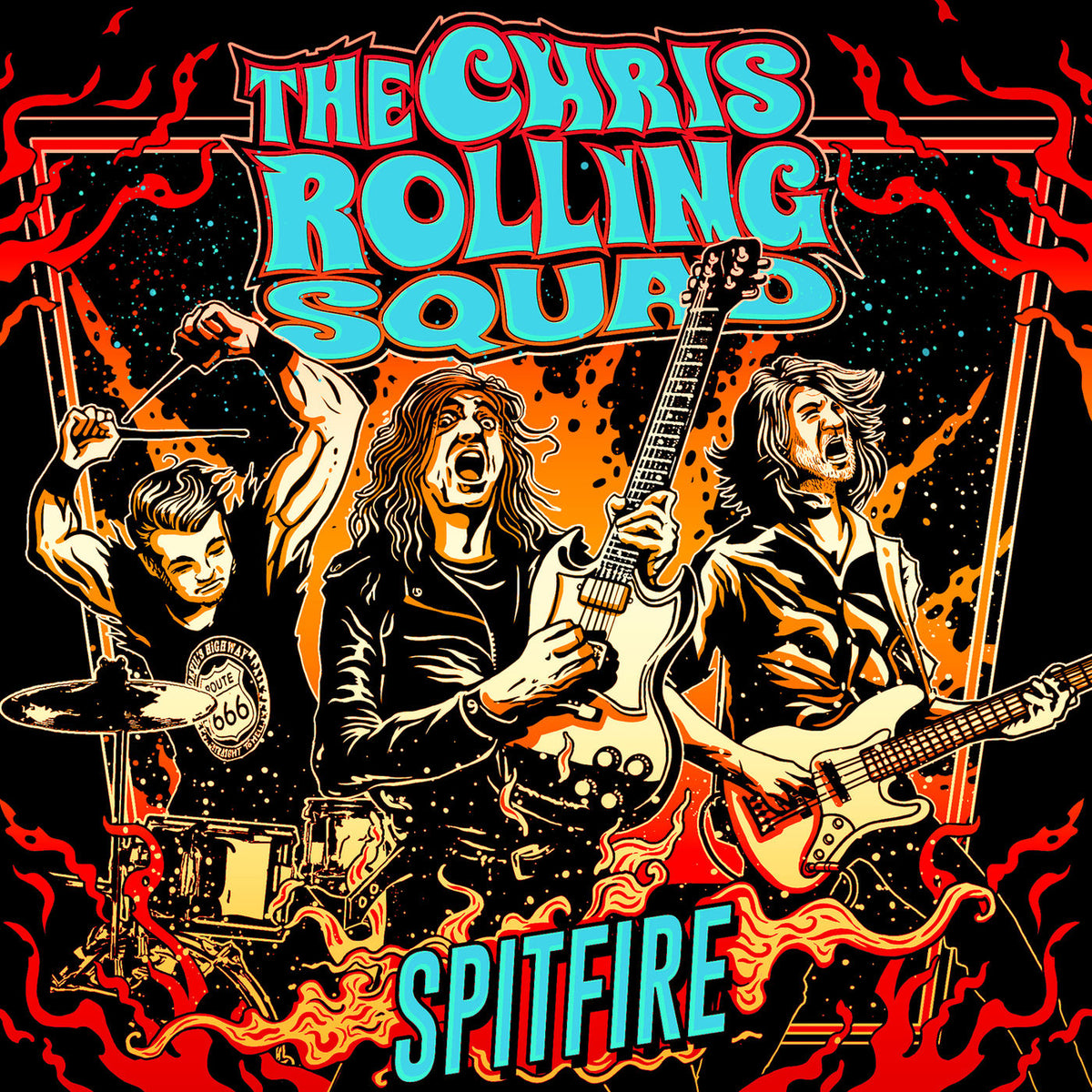 Chris Rolling Squad – Spitfire vinyl record cover