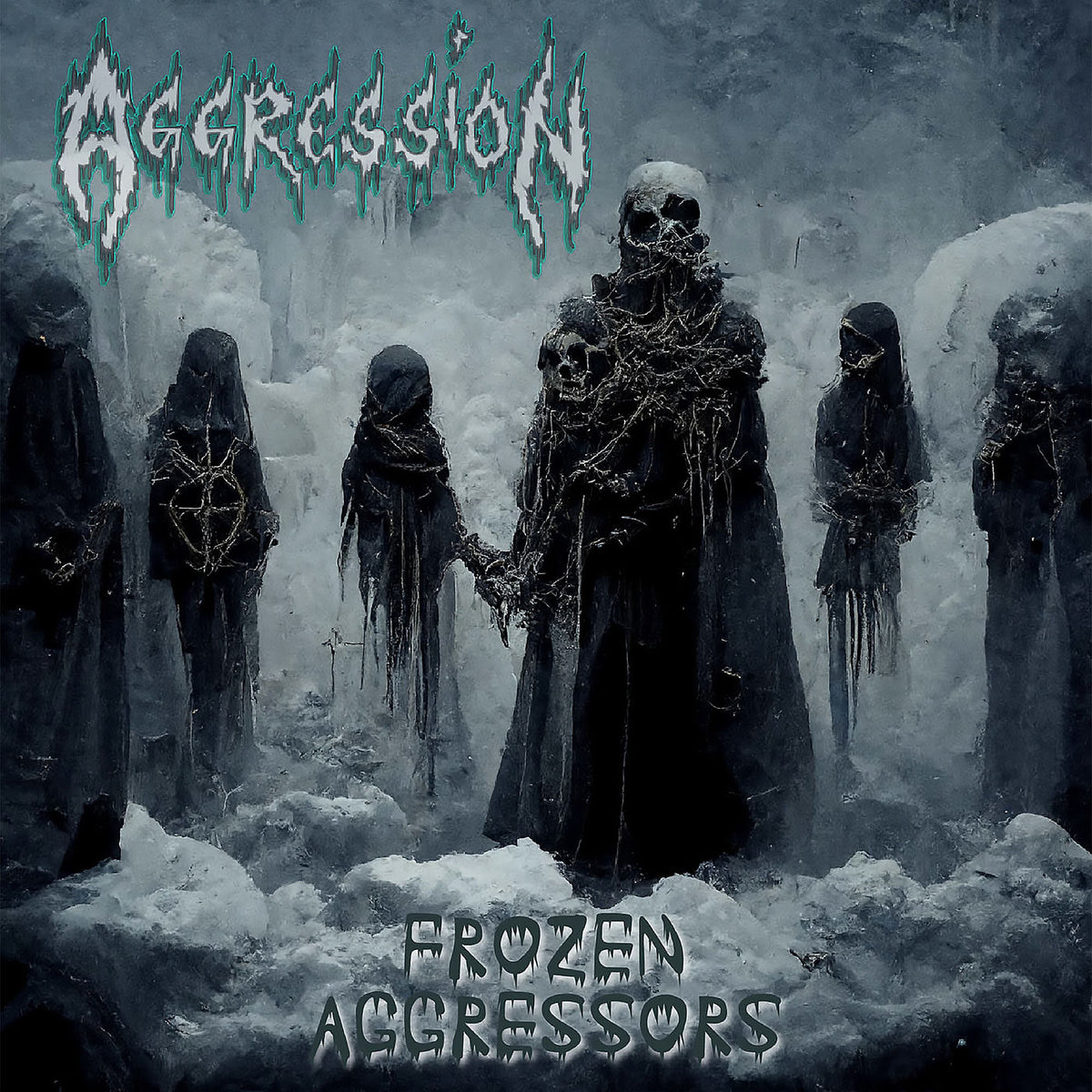 Aggression – Frozen Aggressors (Coloured Vinyl) vinyl record cover